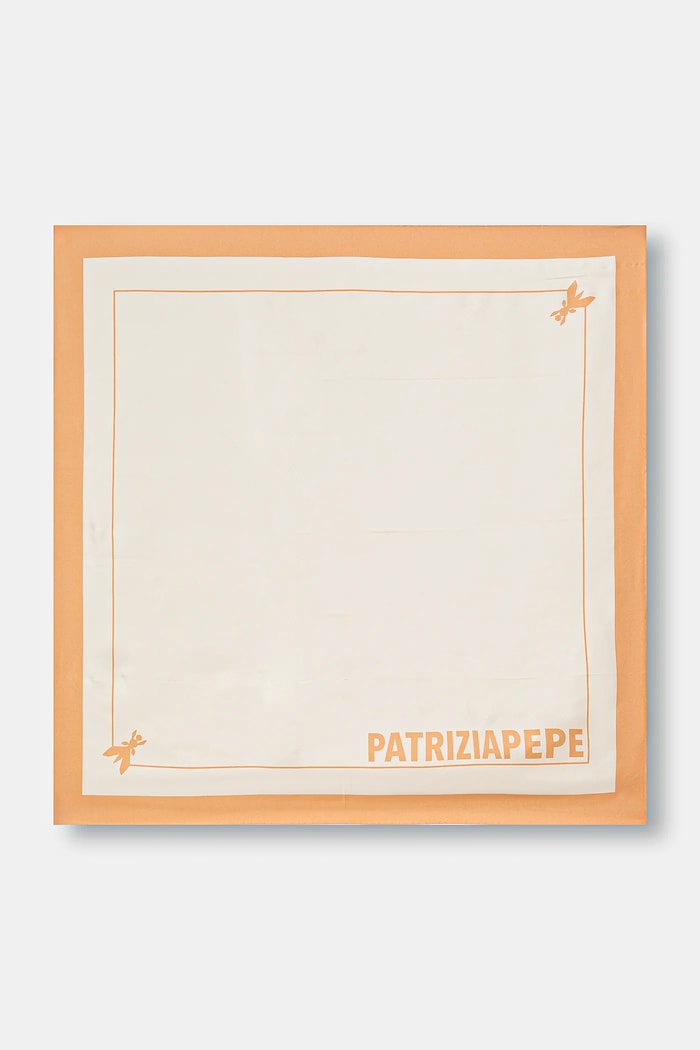 Копринено шалче Patrizia Pepe бежов 8F0081.A4X1