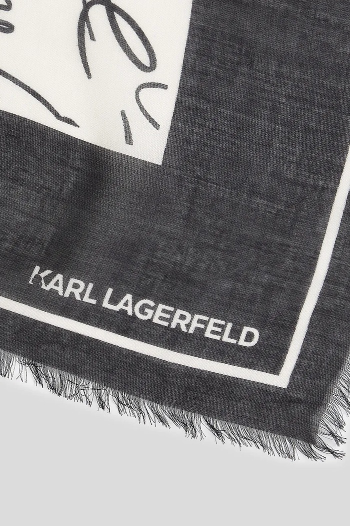 Karl Lagerfeld chusta K/ESSENTIAL biały A3W33052