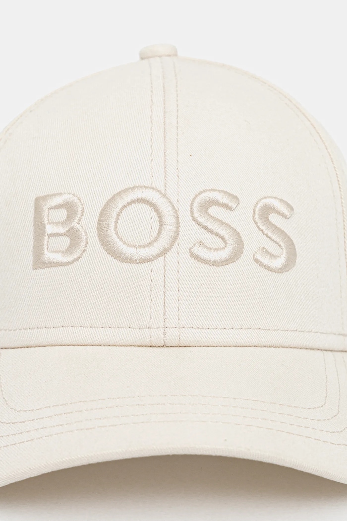 BOSS pamut baseball sapka 50544386 bézs AW25
