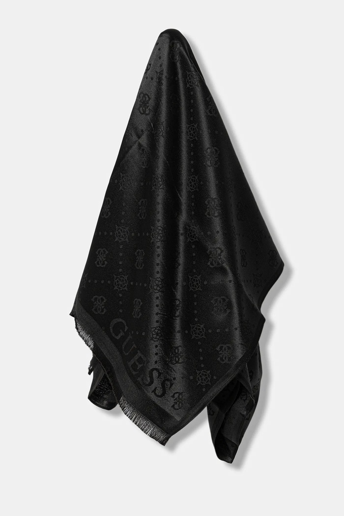 Šála Guess látka černá AW5359.POL03
