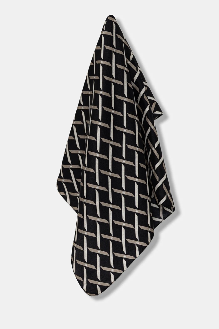 Armani Exchange Eșarfă de mătase negru XW001485.AF16979
