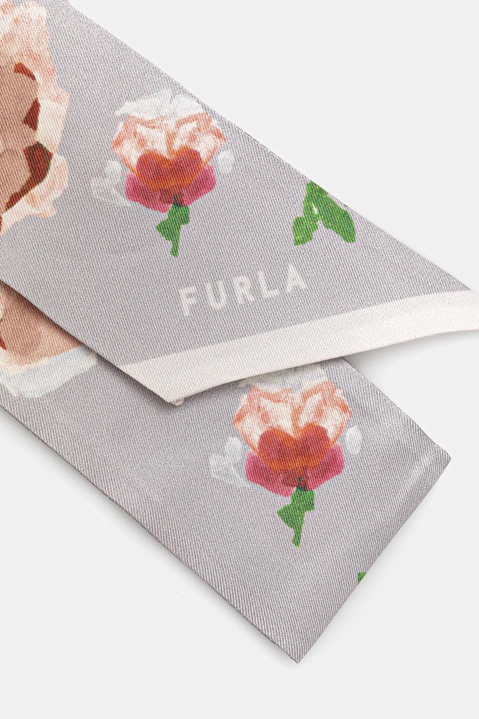 Doplnky Hodvábna šatka Furla WT00022.BX3856.3389S sivá