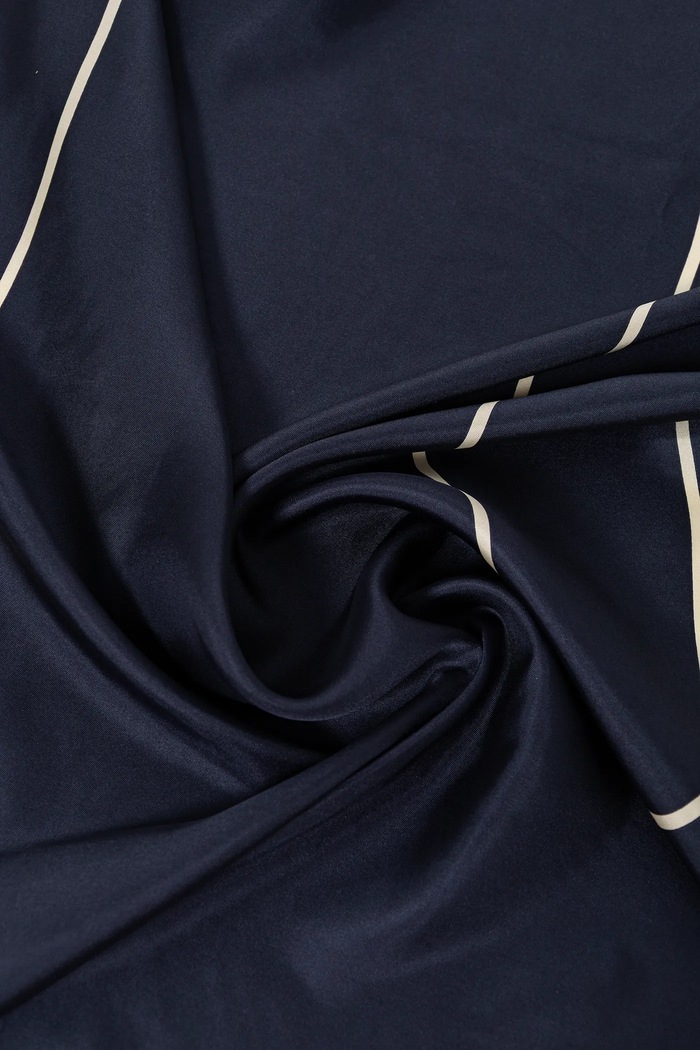 Accesorii MM by Max Mara Eșarfă de mătase FAUST 2526546017600 bleumarin