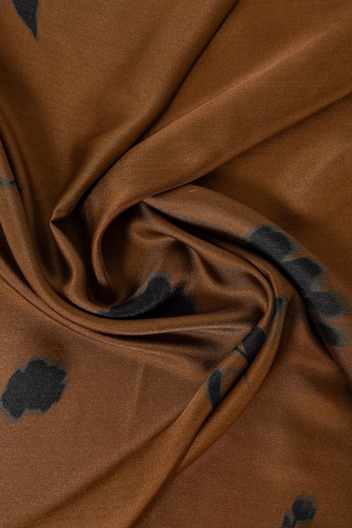Akcesoria MM by Max Mara chusta jedwabna FAUST 2526546017600 brązowy