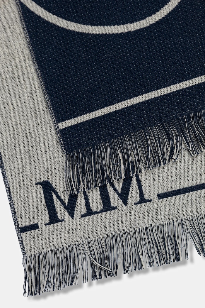 Шал с вълна MM by Max Mara CORONA 2526546027600 тъмносин AW25