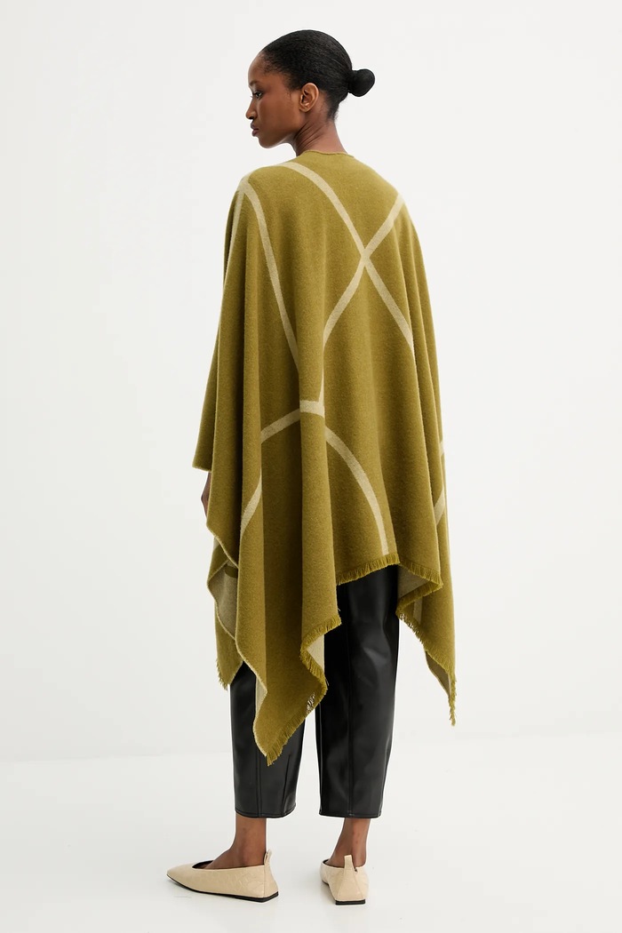 Oblečení Vlněné pončo MM by Max Mara GIUDEA 2526546037600 zelená