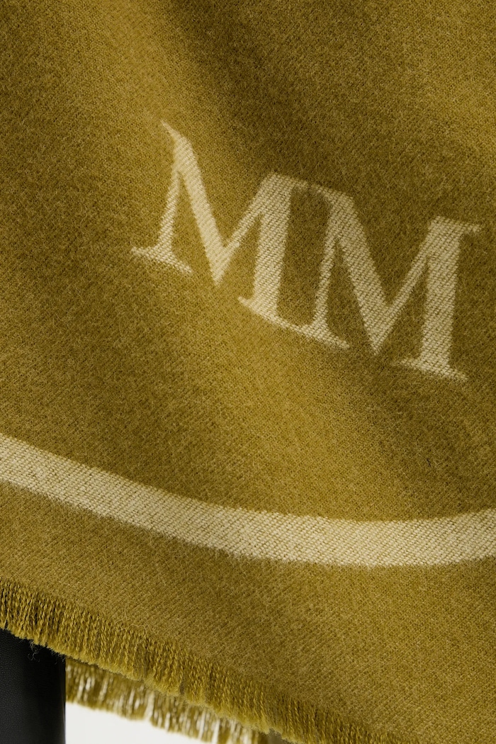 Vlněné pončo MM by Max Mara GIUDEA zelená 2526546037600