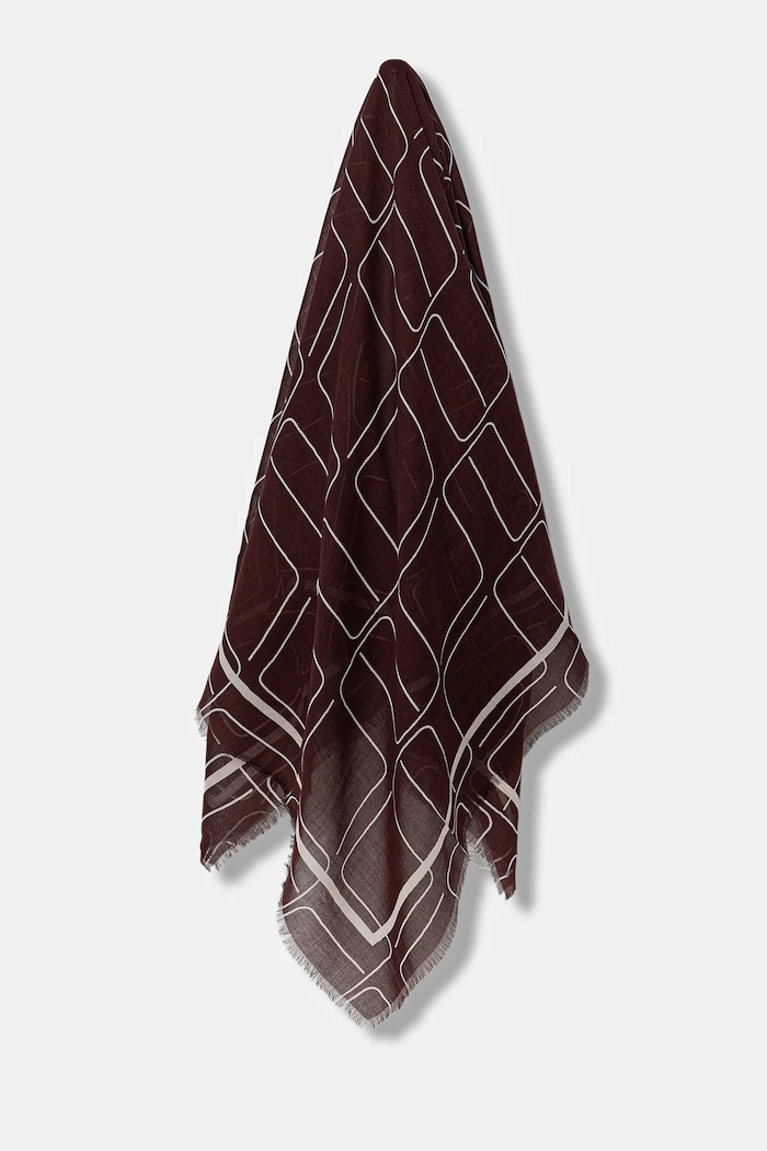MM by Max Mara eșarfă cu amestec de lână NEVADA cu un amestec de lana burgundia 2526546018600