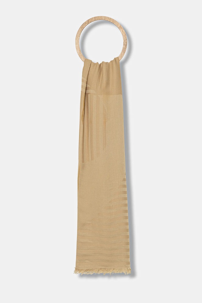 Weekend Max Mara chusta LUGLIO tkanina beżowy 2525546024600