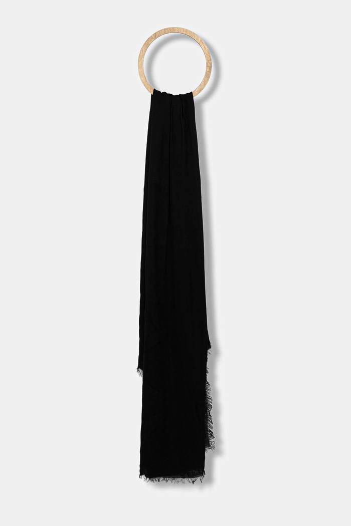 Μεγάλο κασκόλ Weekend Max Mara LATINO ύφασμα μαύρο 2525546064600