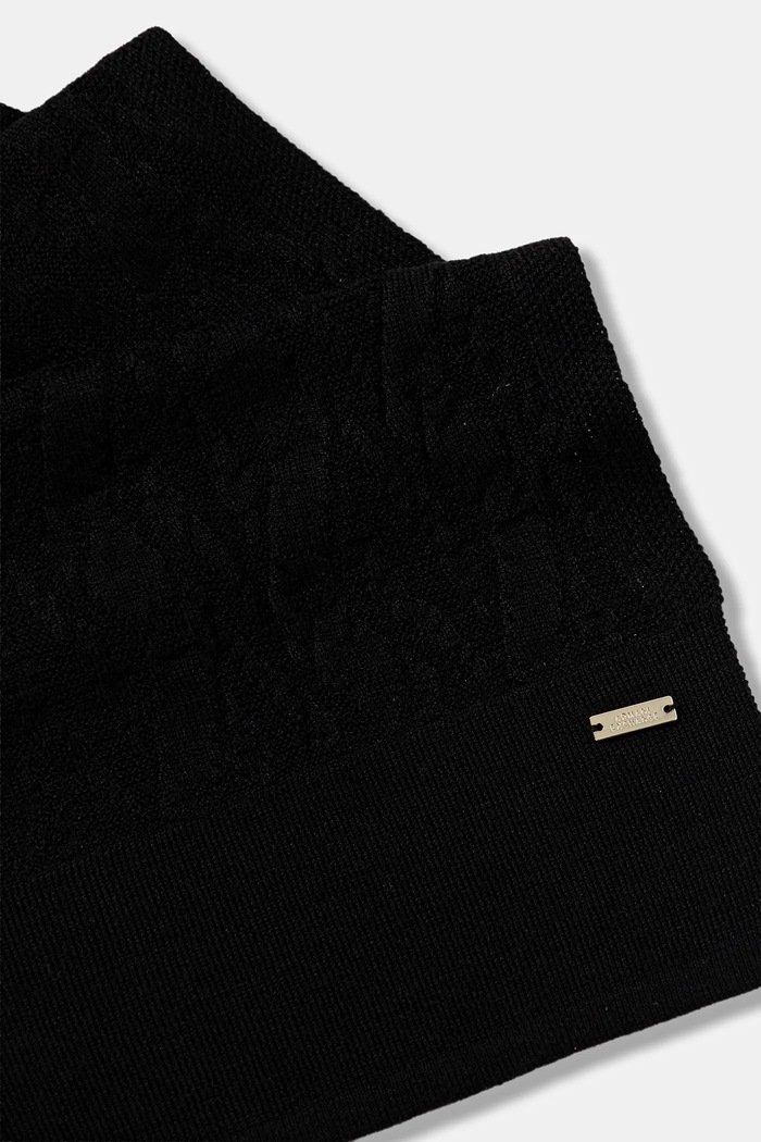 Armani Exchange Eșarfă de lână XW001496.AF11956 negru AW25