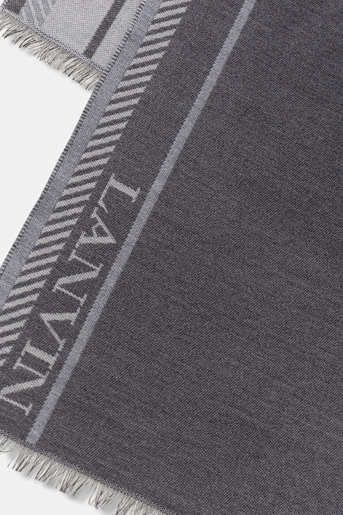 Akcesoria Lanvin szalik z dodatkiem wełny 710009280 szary
