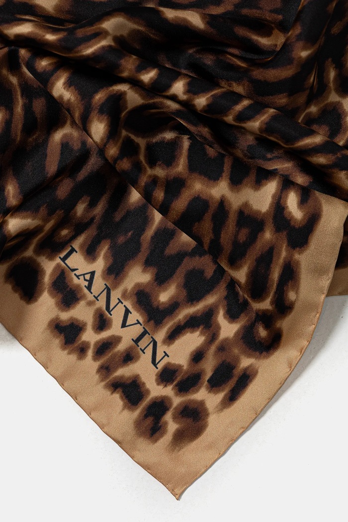 Lanvin Chusta jedwabna 710009359 brązowy AW25