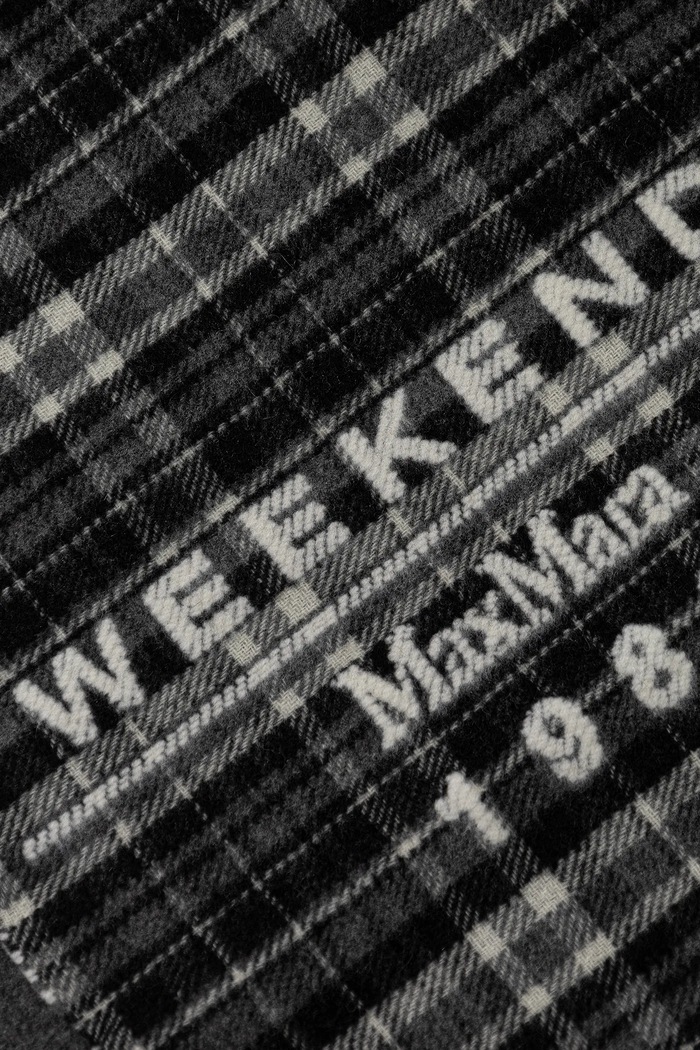 Vlnený šál Weekend Max Mara PAGELLA 2525546085600 sivá AW25