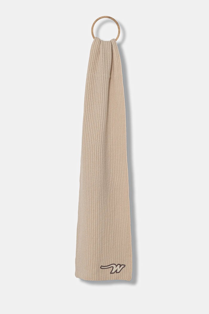 Vlnený šál Weekend Max Mara BARDIES vlna béžová 2525746035600