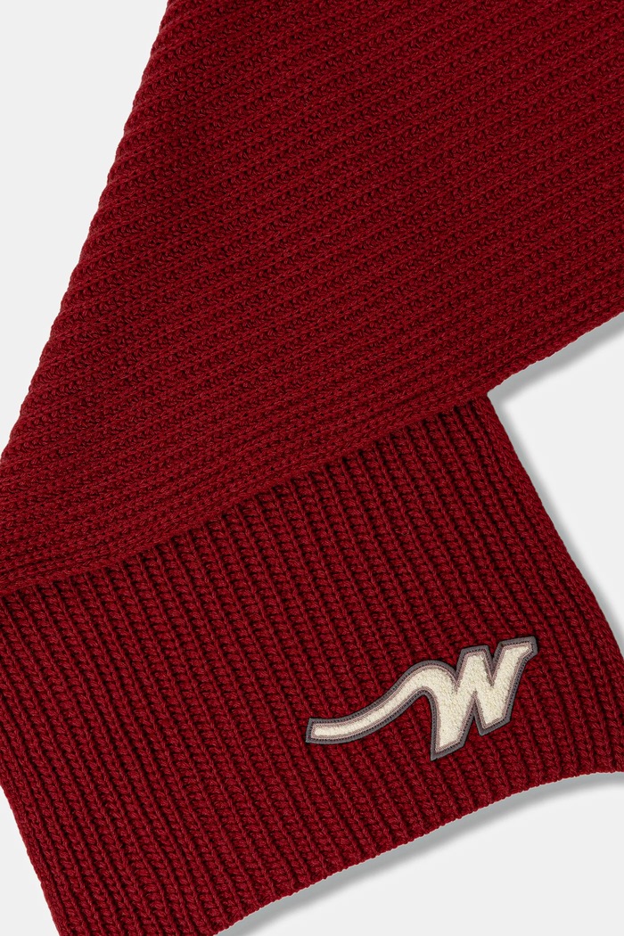 Vlnený šál Weekend Max Mara BARDIES 2525746035600 burgundské AW25
