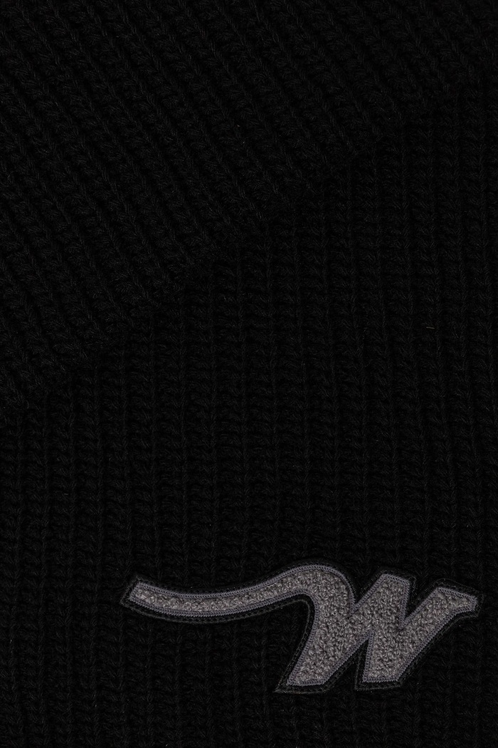 Vlnený šál Weekend Max Mara BARDIES 2525746035600 čierna AW25