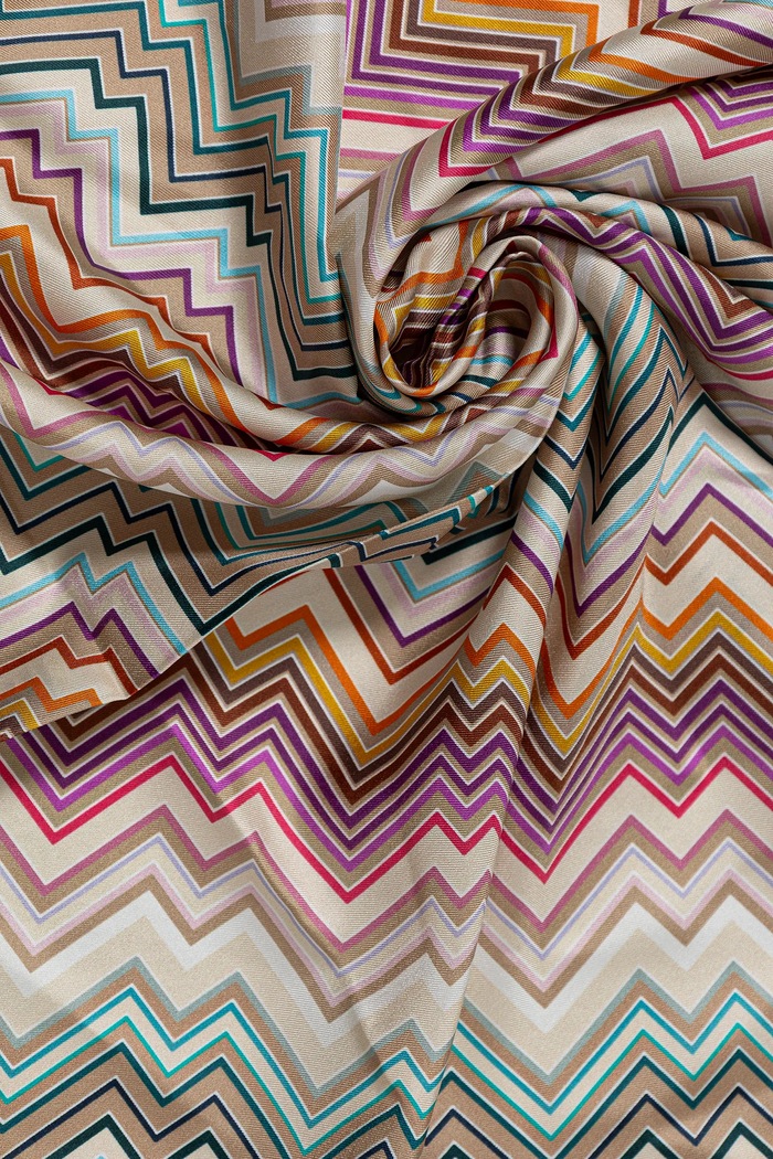 Accesorii Missoni esarfa de matase FO41TWDA280 bej