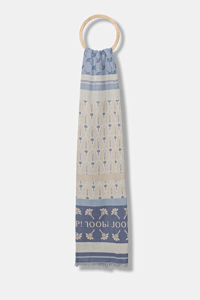Κασκόλ Joop! ύφασμα μπλε 30047766