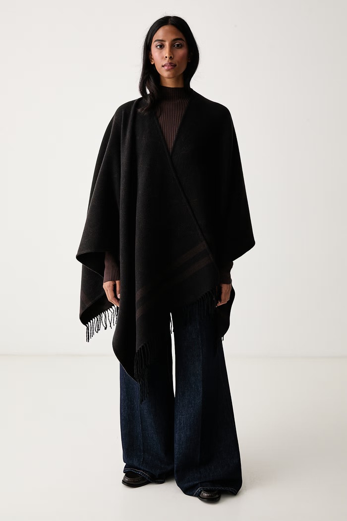 Joop! Poncho damskie brązowy 30048021