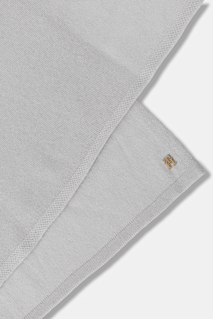 Tommy Hilfiger szalik kaszmirowy AW0AW17790 szary AW25