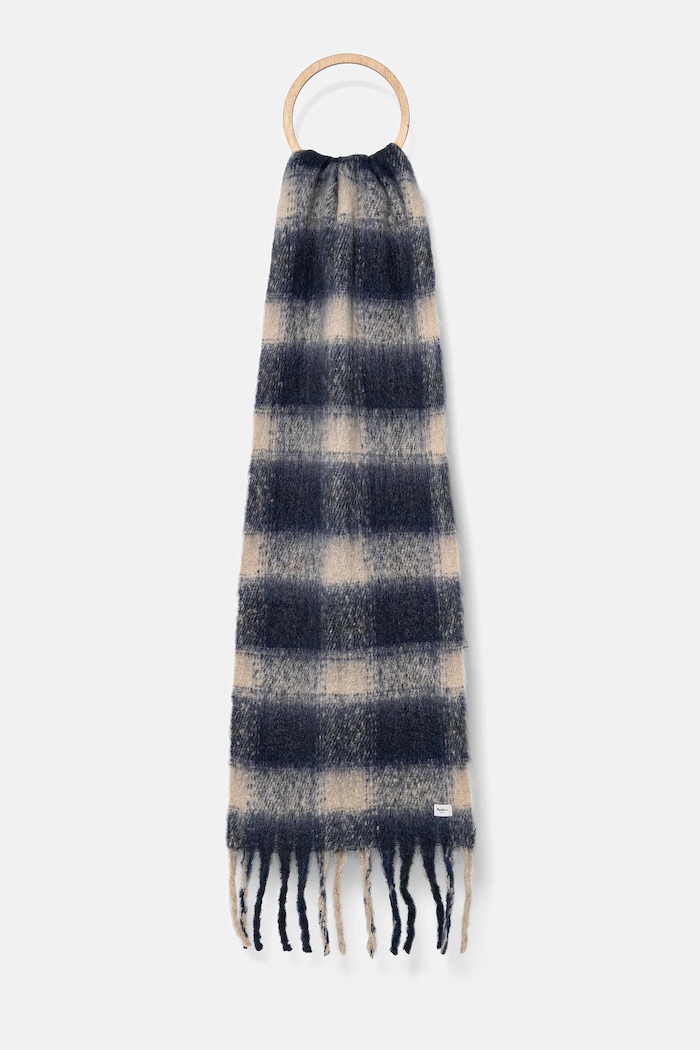 Pepe Jeans fular tricotaj bleumarin PL1100002