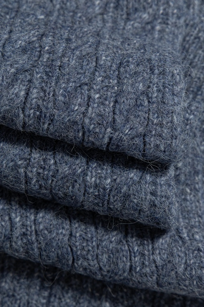 Accesorii Pepe Jeans eșarfă din amestec de lână PL0600004 albastru