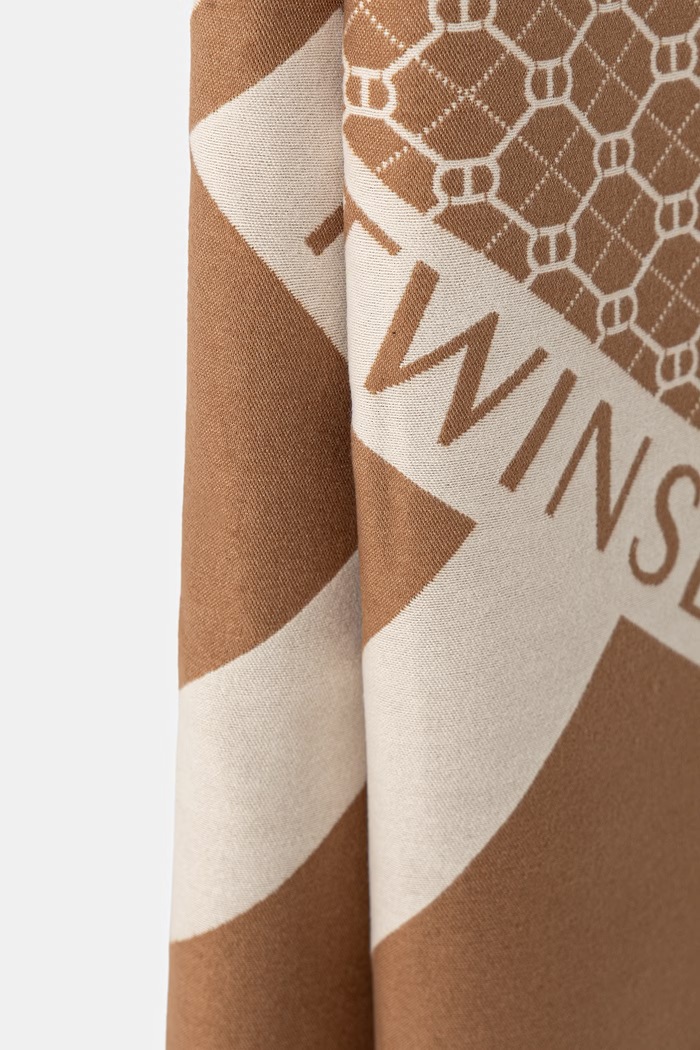 Twinset šála dámská 252TO5060 hnědá AW25