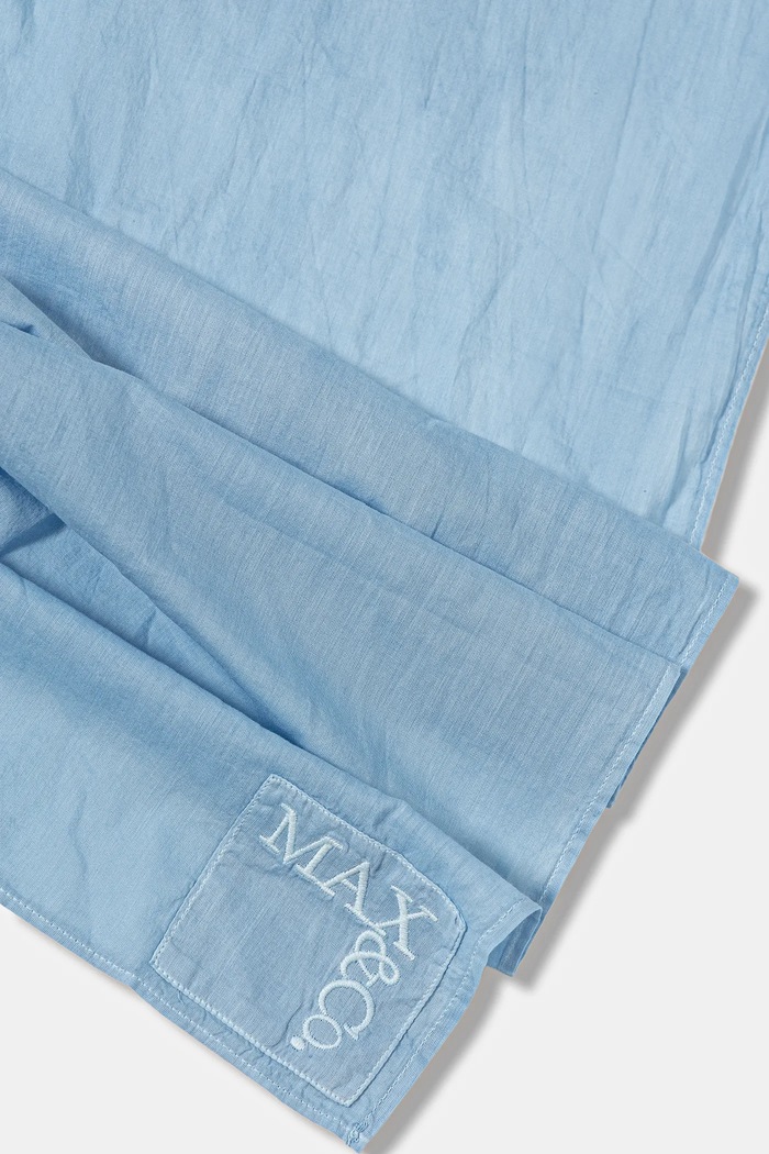 MAX&Co. șal din bumbac 2526546056200 albastru AW25