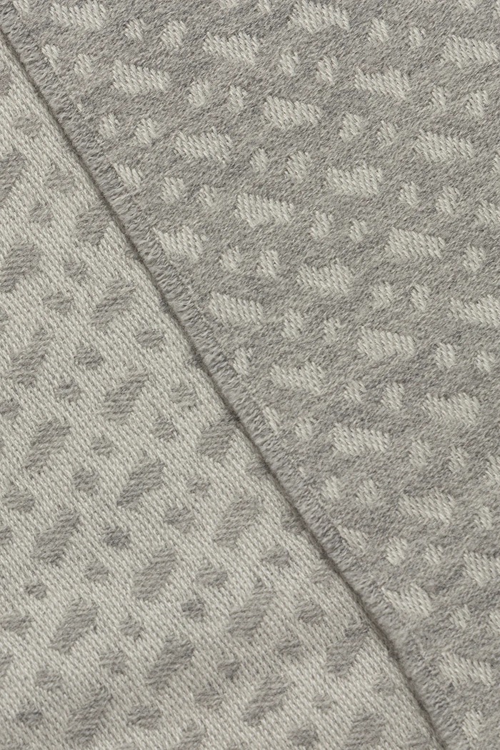 Μάλλινο κασκόλ BOSS Dalessandra 50549852 γκρί AW25