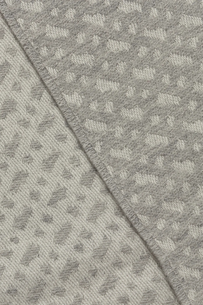 Μάλλινο κασκόλ BOSS Dalessandra 50549852 γκρί AW25