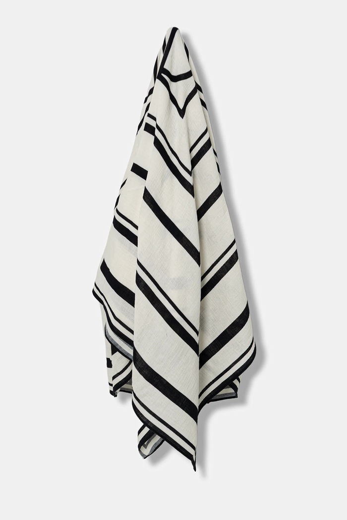 Anine Bing cotton scarf eliza fabric beige A.12.11199