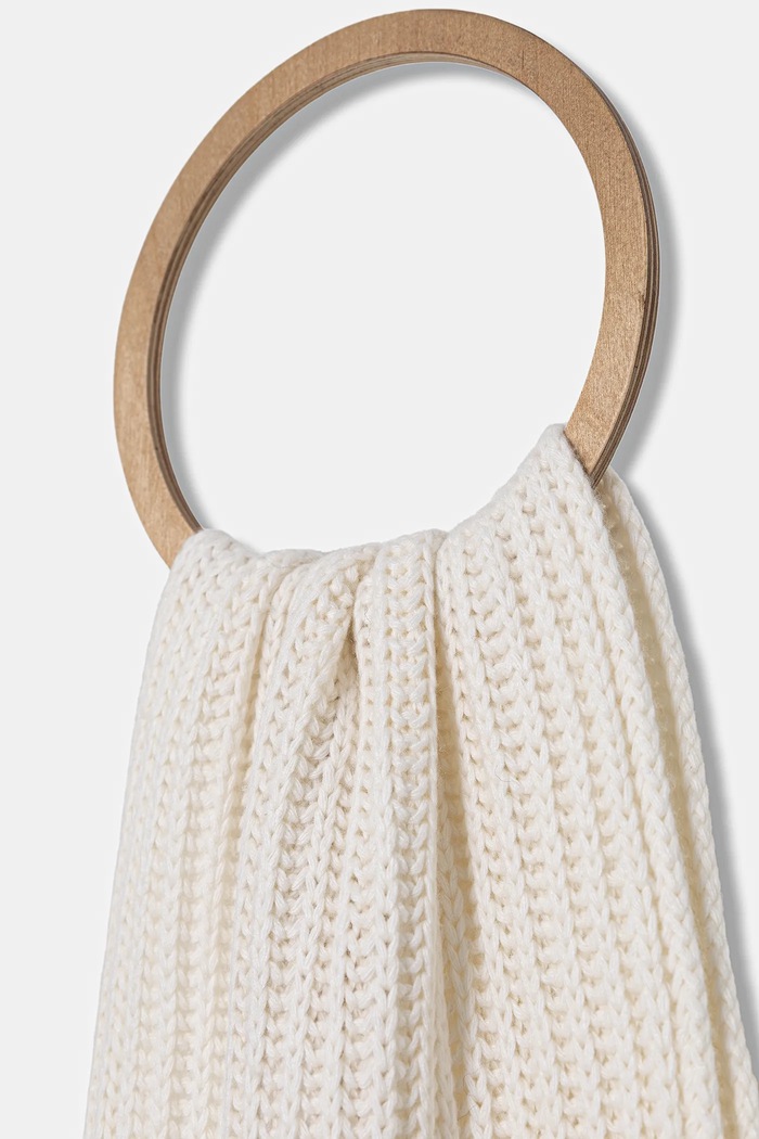 Μάλλινο κασκόλ Moschino M3340.30840 λευκό AW25