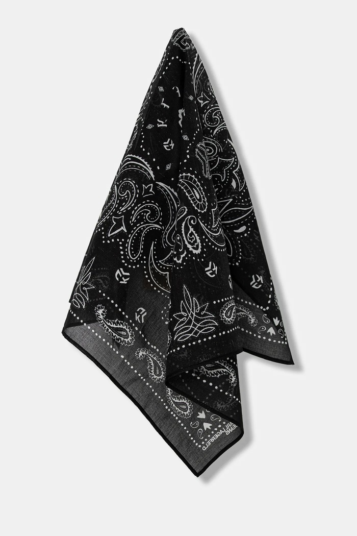 Karl Lagerfeld Jeans eșarfă din bumbac bumbac negru A4W33087
