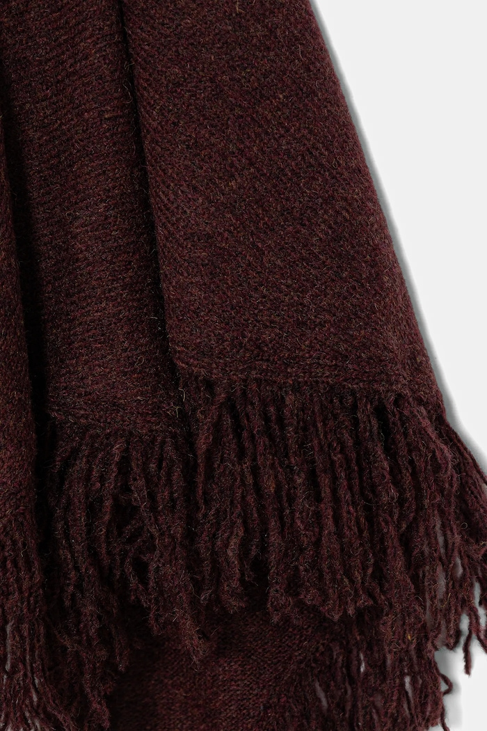 Šál s prímesou vlny Pedro del Hierro 4962471 burgundské AW25