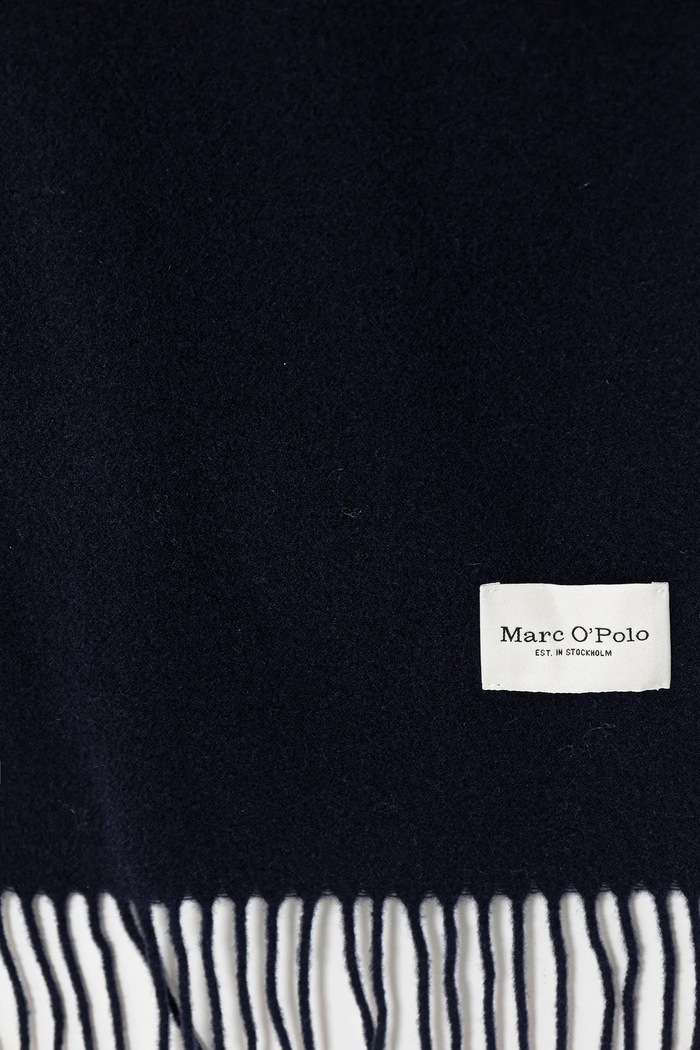 Marc O'Polo Eșarfă de lână 5000008705 bleumarin AW25