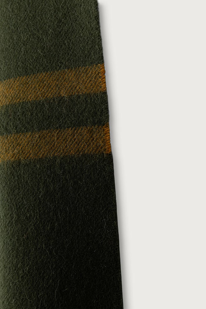 Barbour Szalik damski wełniany Rosefield LSC0354 zielony AW25