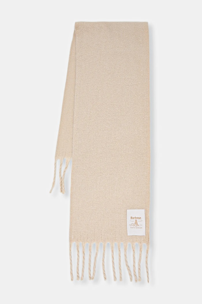 Šál Barbour pletenina béžová LSC0458