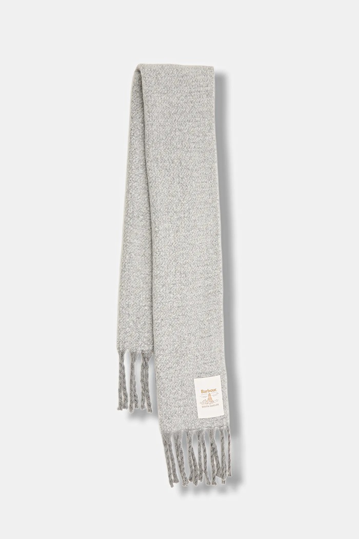 Šál Barbour pletenina sivá LSC0458