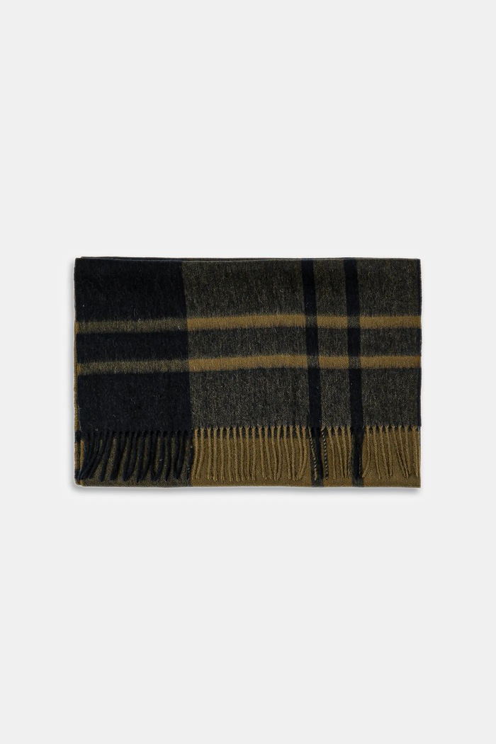 Barbour eșarfă de lână LSC0483 verde AW25