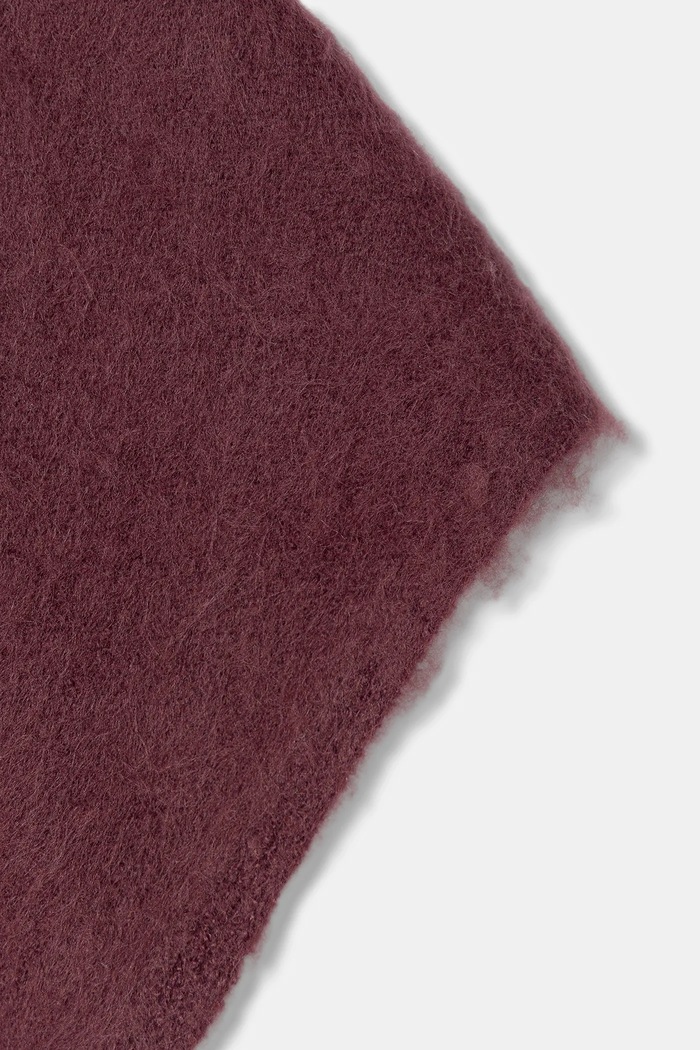Šála z vlněné směsi United Colors of Benetton 6QZPDU020 burgundské AW25