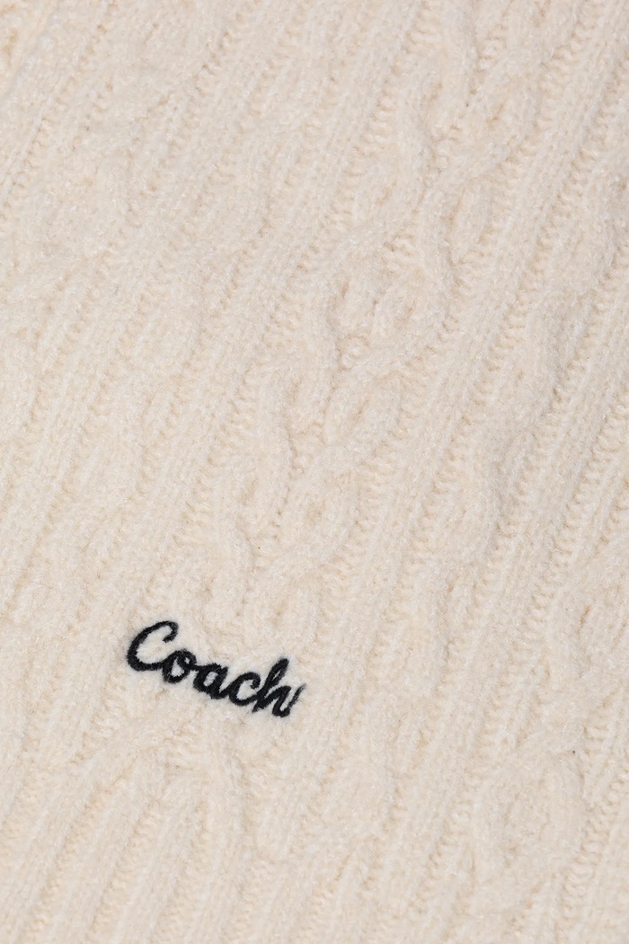 Accesorii Coach eșarfă din amestec de lână 29CCL89 bej