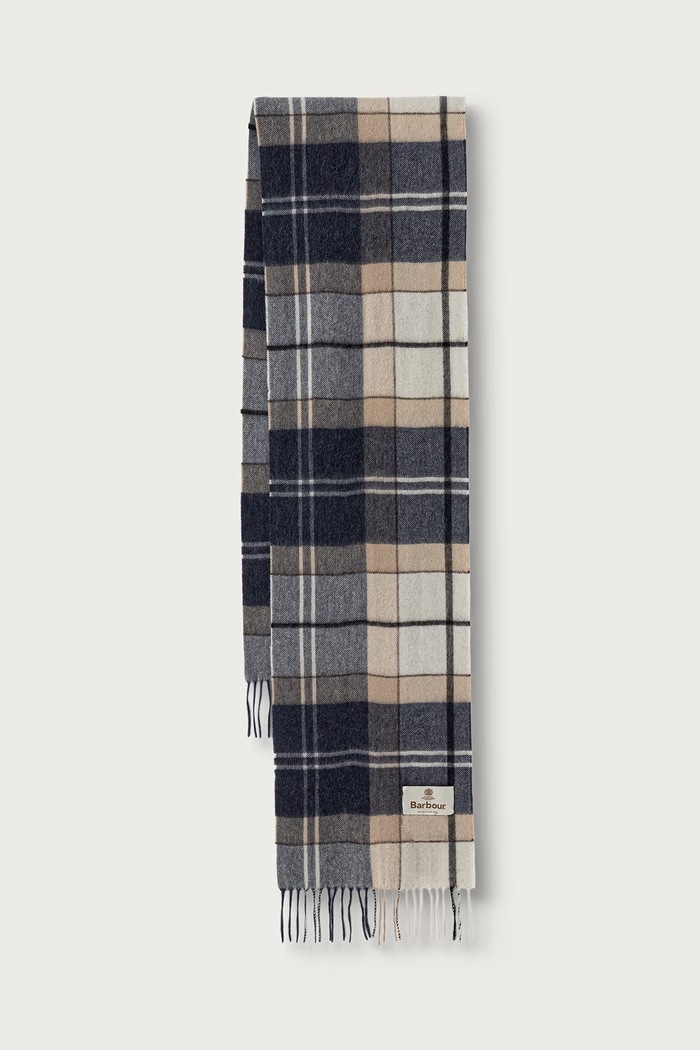 Barbour Szalik damski kaszmirowy beżowy LSC0479