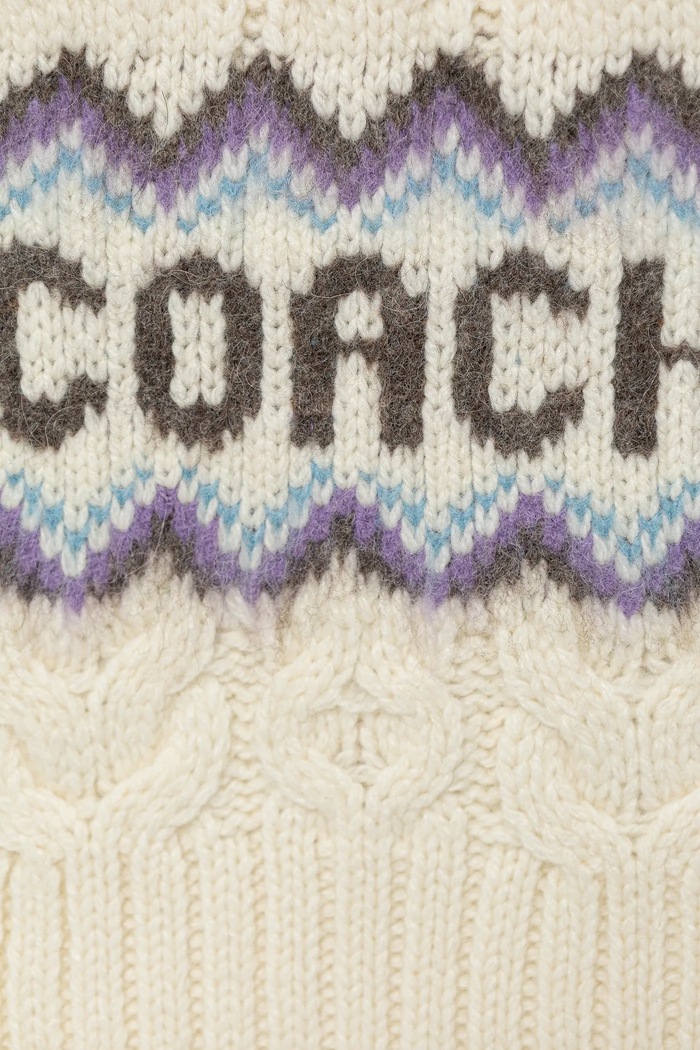 Аксесоари Шал с вълна Coach 29COWC540661 бежов