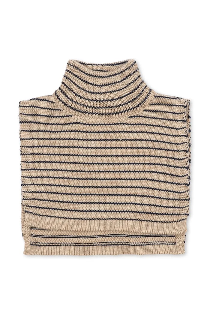 Konges Sløjd gyerek sál gyapjúból LOULI NECKWARMER mintás bézs KS103501.9BYA