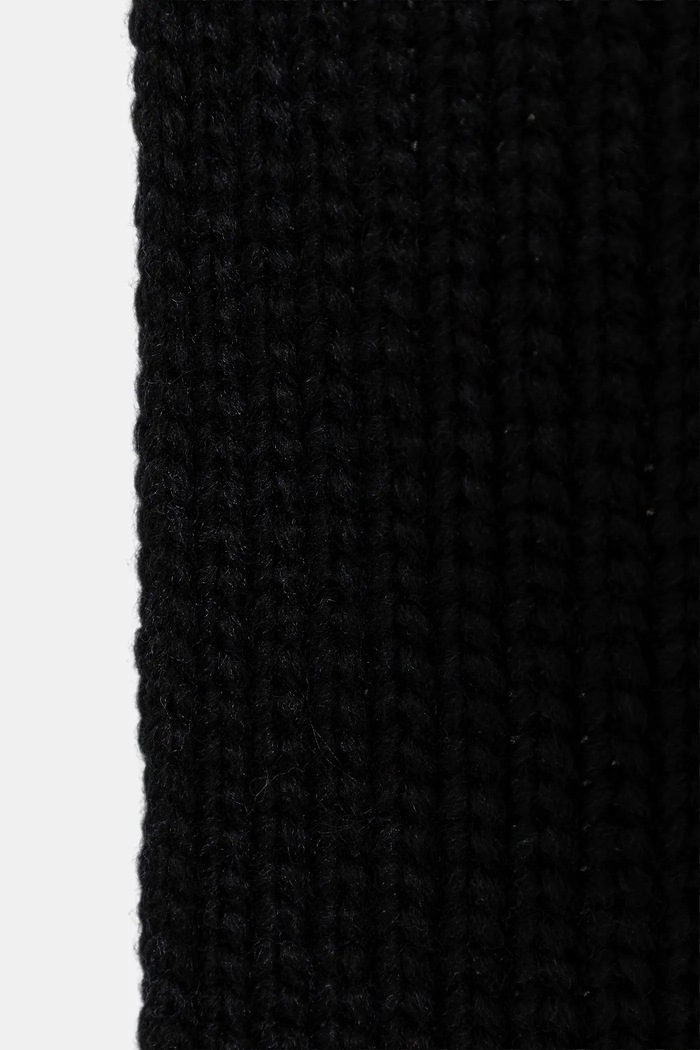 Детски вълнен шал United Colors of Benetton 105HCU013.G.seasonal черен AW25