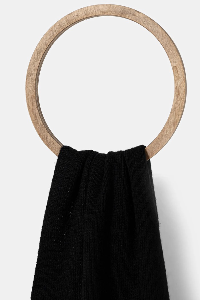 Παιδικό μάλλινο κασκόλ United Colors of Benetton 106WCU00V.G.seasonal μαύρο AW25