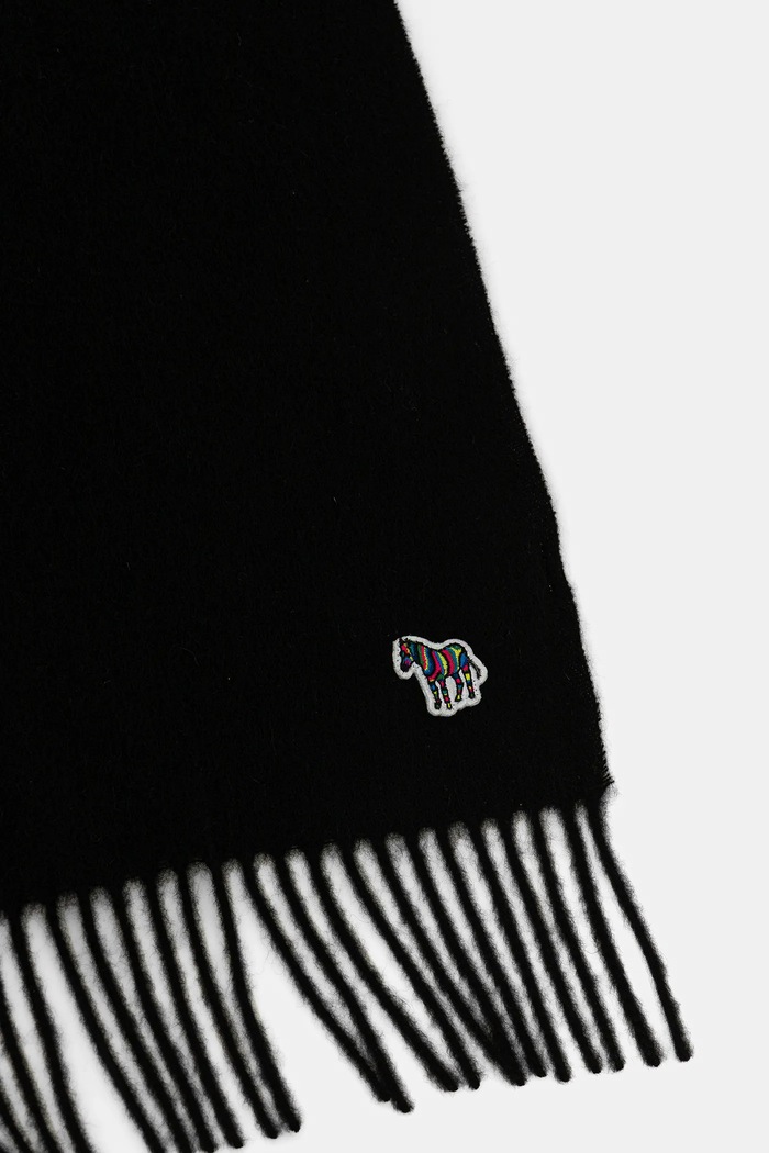 Paul Smith szalik wełniany M1A.150K.PZEBRA czarny AW25
