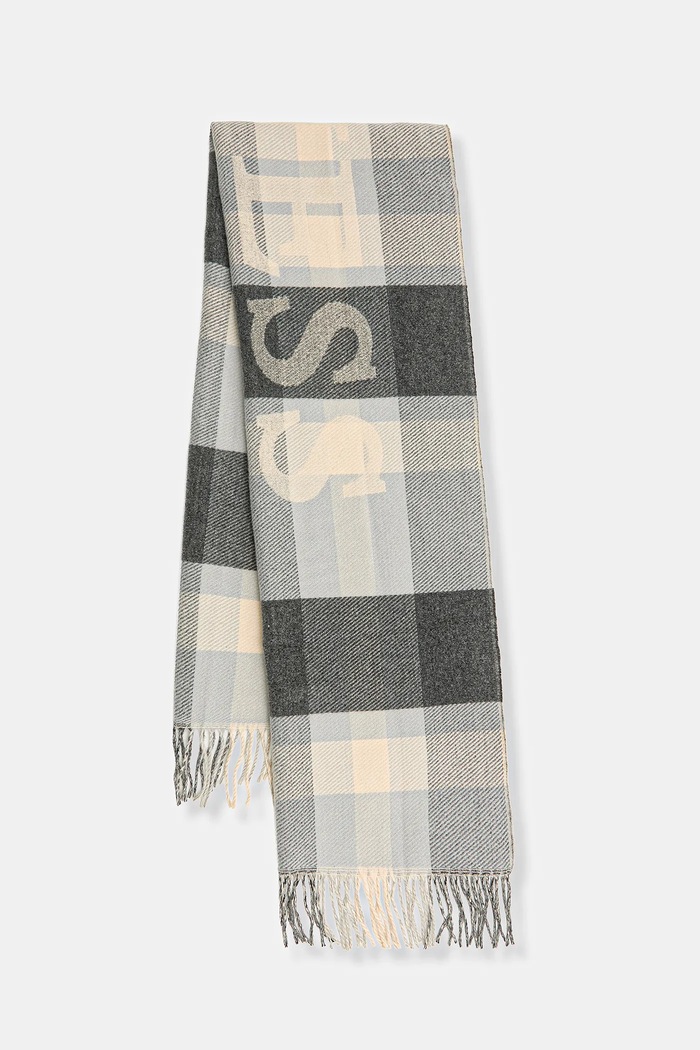 Šál Guess potlač sivá AM9560.POL03