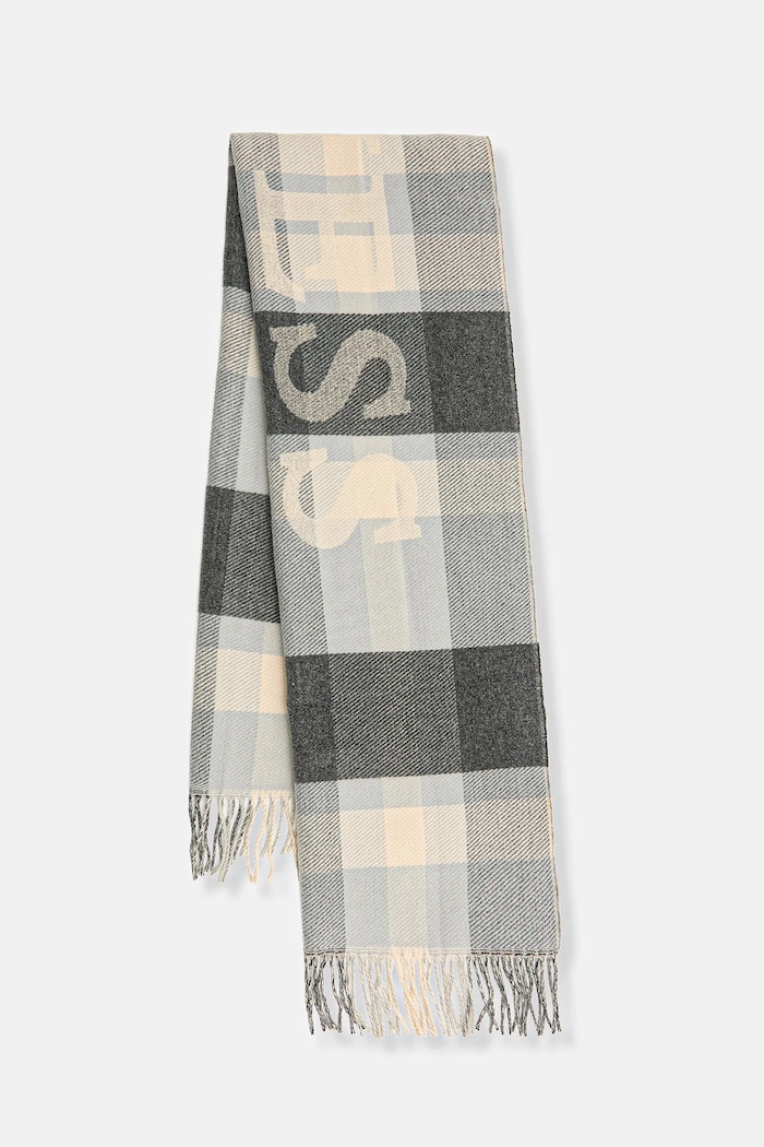 Šál Guess potlač sivá AM9560.POL03